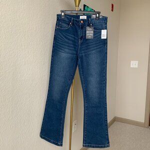 Nicole  Miller denim blue , high rise, bootcut jeans